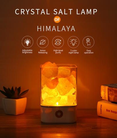 Restful Rays LED Himalayan Crystal Salt Lamp