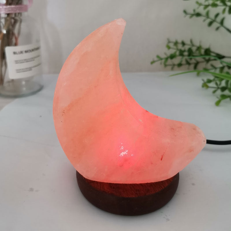 Restful Rays Color Changing USB Pink Salt LED Moon Light