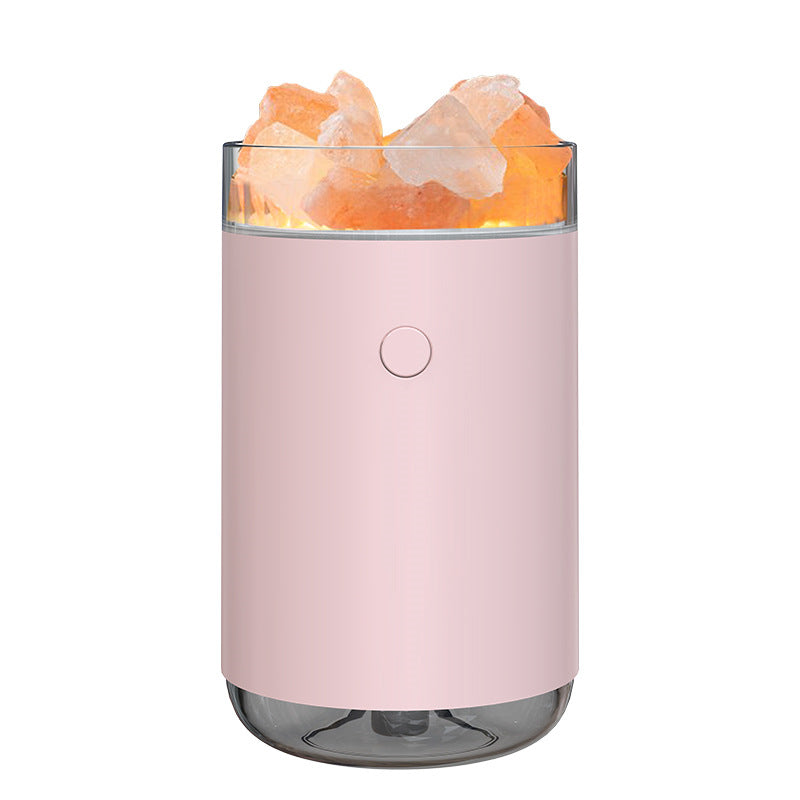 Restful Rays Himalayan Salt Cool-Mist Aromatherapy Diffuse and Humidifier with LED