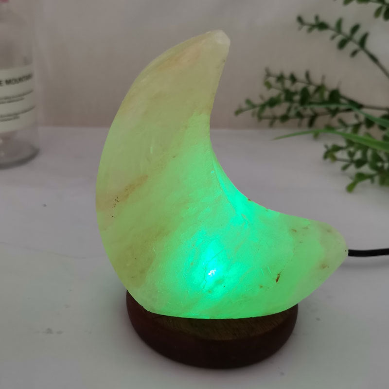 Restful Rays Color Changing USB Pink Salt LED Moon Light