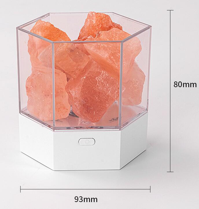 Restful Rays Ambient Himalayan Salt Stone Night Light